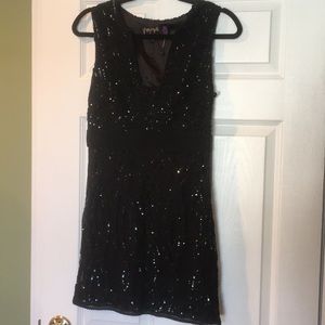 Free People Black Sequin Dress